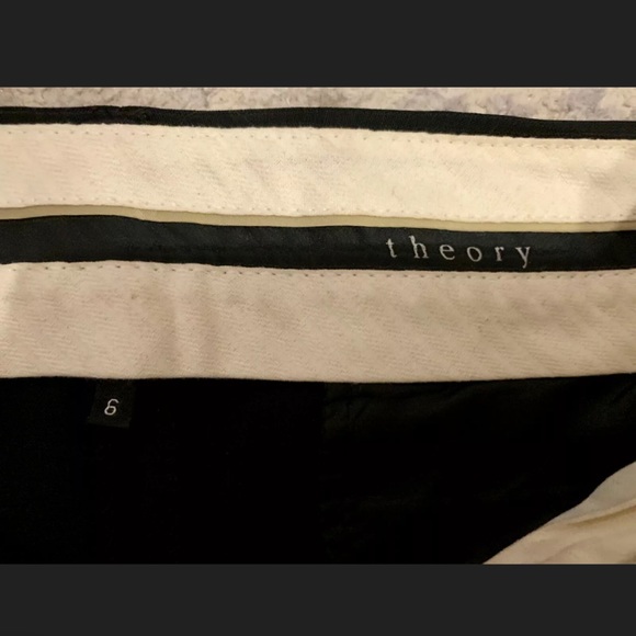 THEORY Black Wool Wide Leg Dress Pants - Picture 2 of 3